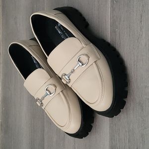 Cream platform call it spring loafers size 6.5